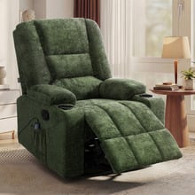 Linzie Heated Massage Recliner & Rocking Chair